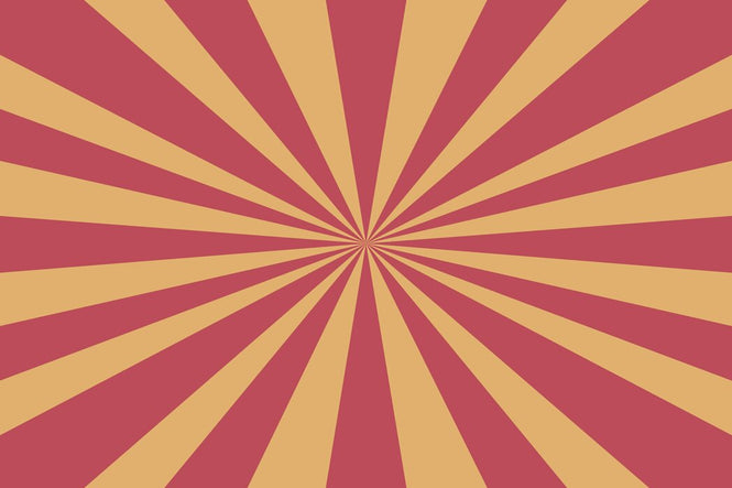 PHOTOWALL / Circus - Rectangle - Raspberry and Yellow Wall Mural (e94346)