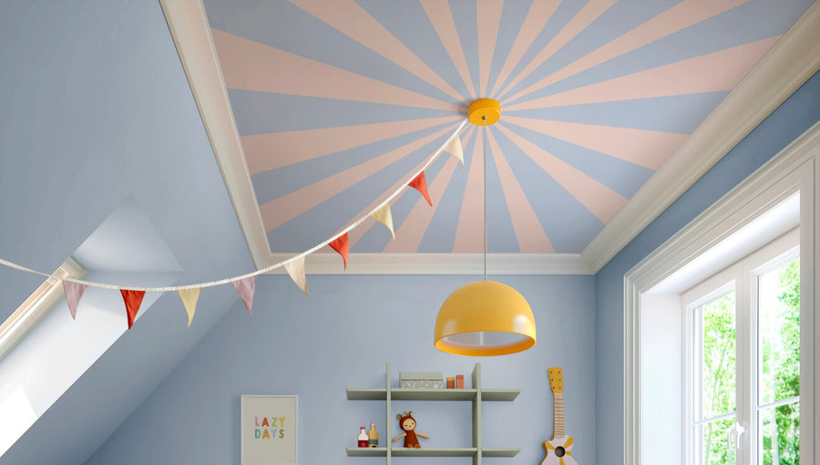 PHOTOWALL / Circus - Rectangle - Light Blue and Pink Wall Mural (e94356)