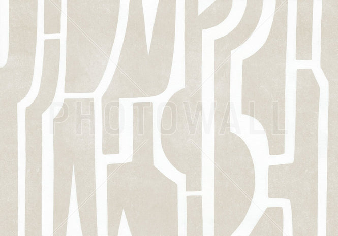 PHOTOWALL / Bold Contour - Beige (e94476)