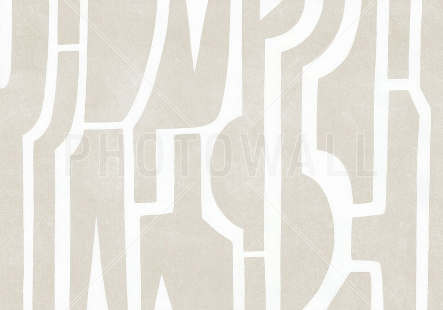 PHOTOWALL / Bold Contour - Beige (e94476)