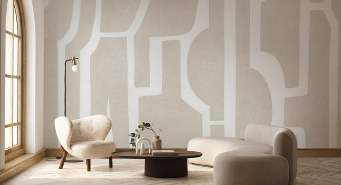 PHOTOWALL / Bold Contour - Beige (e94476)