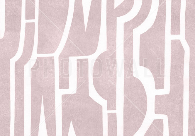 PHOTOWALL / Bold Contour - Pink (e94477)