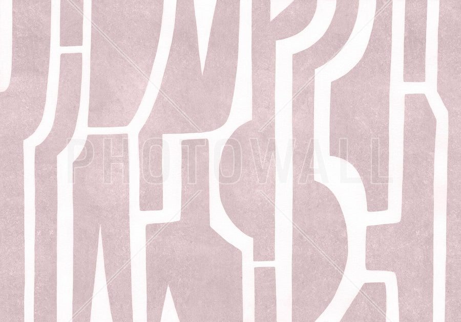 PHOTOWALL / Bold Contour - Pink (e94477)
