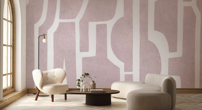PHOTOWALL / Bold Contour - Pink (e94477)