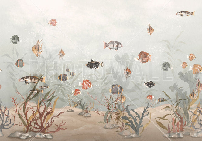 PHOTOWALL / Aquatic Realm - Sepia (e94478)