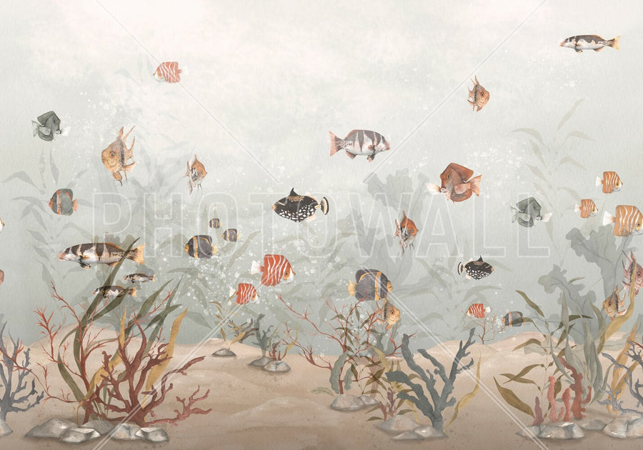 PHOTOWALL / Aquatic Realm - Sepia (e94478)