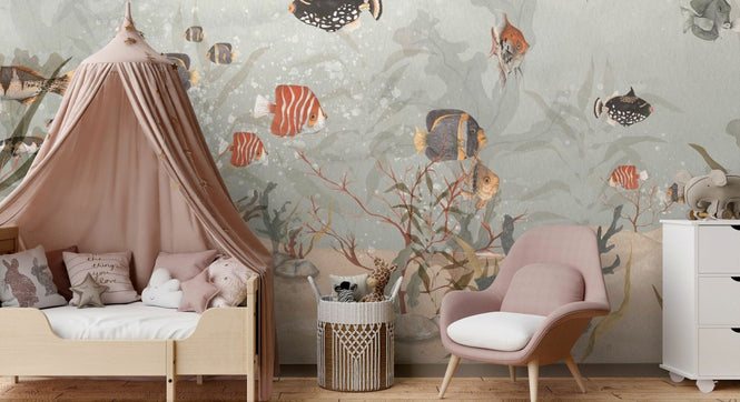 PHOTOWALL / Aquatic Realm - Sepia (e94478)