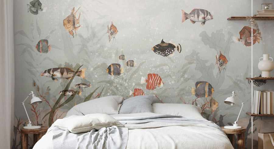 PHOTOWALL / Aquatic Realm - Sepia (e94478)