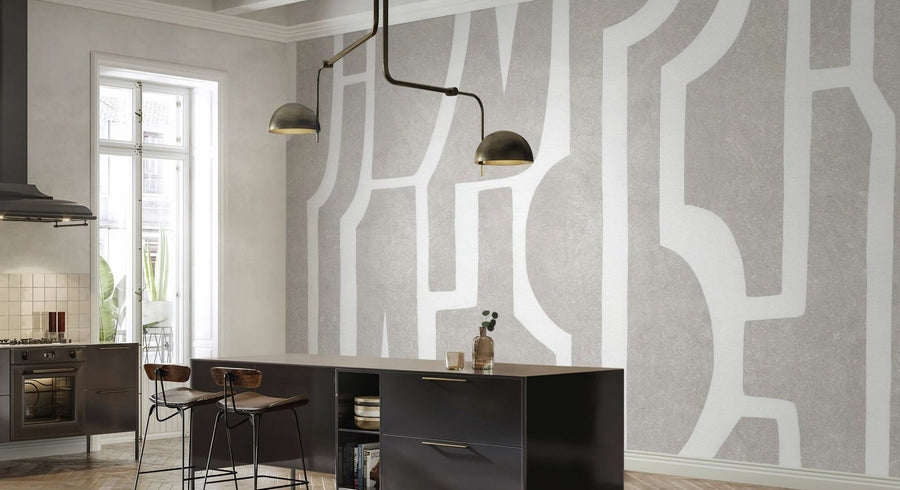 PHOTOWALL / Bold Contour - Grey (e94479)