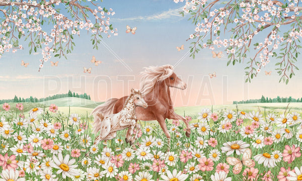 PHOTOWALL / Happy Horses (e94562) | 輸入壁紙専門店 WALPA – WALPA.jp