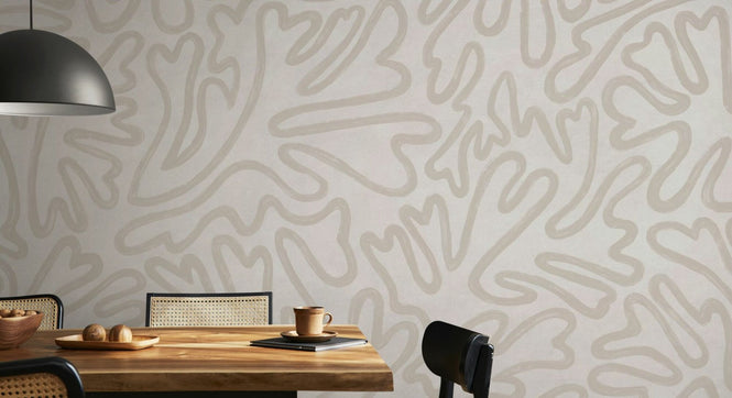 PHOTOWALL / Abstract Doodle Lines - Grey (e94630)
