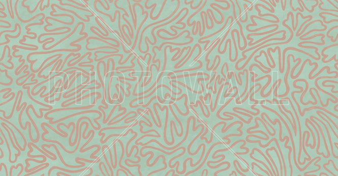 PHOTOWALL / Abstract Doodle Lines - Orange II (e94631)