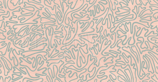 PHOTOWALL / Abstract Doodle Lines - Orange (e94633)