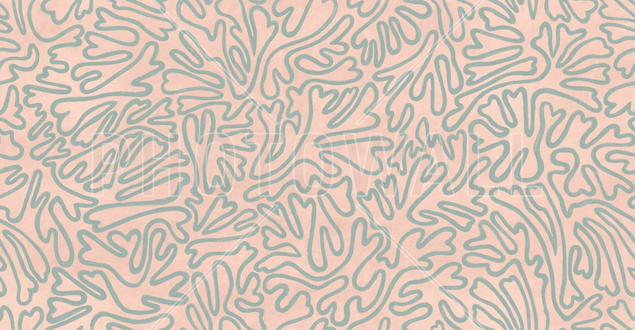 PHOTOWALL / Abstract Doodle Lines - Orange (e94633)