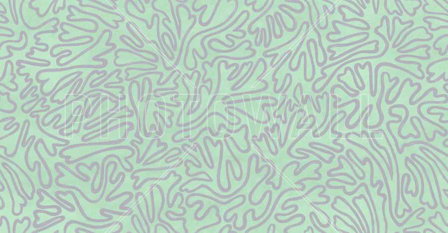 PHOTOWALL / Abstract Doodle Lines - Green (e94634)
