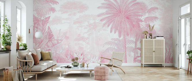 PHOTOWALL / Tropical Eden - Pink (e94653)