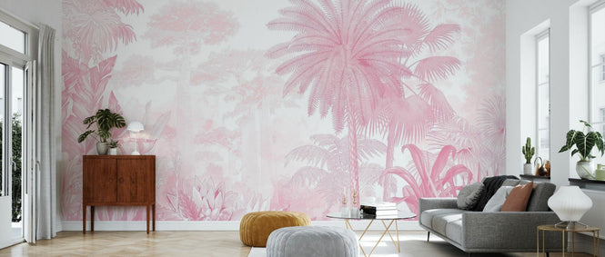 PHOTOWALL / Tropical Eden - Pink (e94653)