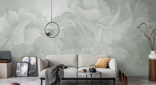 PHOTOWALL / Peony - Light Green (e94654)