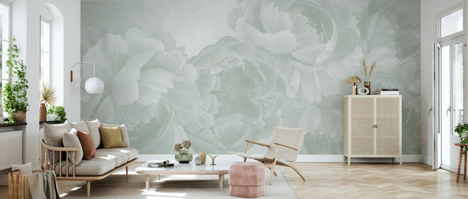 PHOTOWALL / Peony - Light Green (e94654)