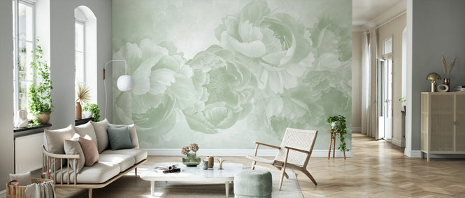 PHOTOWALL / Peony - Dark Green (e94656)