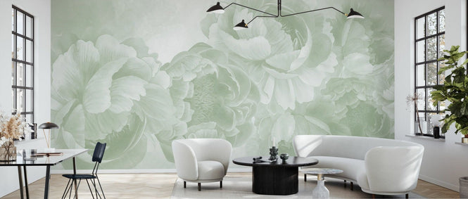 PHOTOWALL / Peony - Dark Green (e94656)