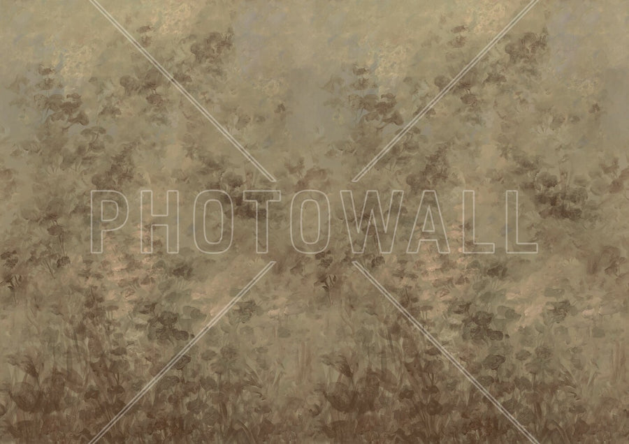 PHOTOWALL / Floral Flowers Background - Brown (e94666)