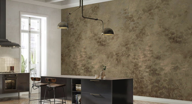 PHOTOWALL / Floral Flowers Background - Brown (e94666)