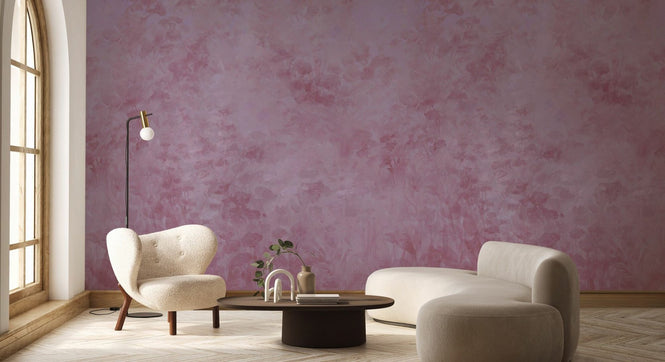 PHOTOWALL / Floral Flowers Background - Pink (e94671)