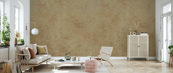 PHOTOWALL / Floral Flowers Background - Beige (e94673)