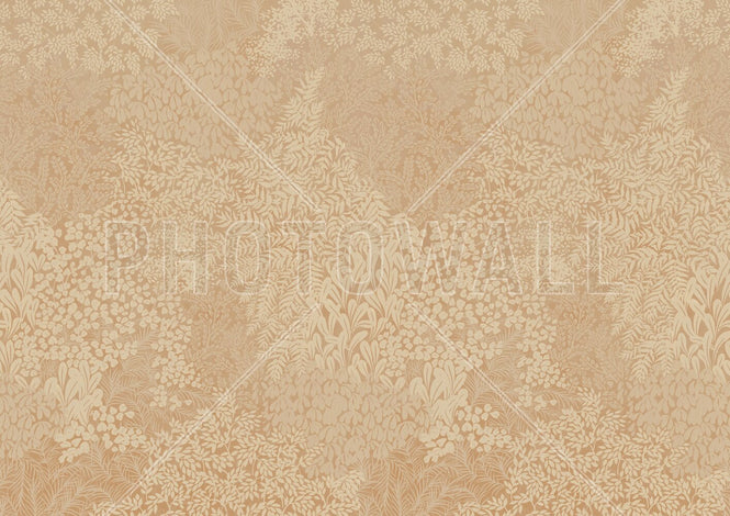 PHOTOWALL / Floral Flowers Pattern - Beige (e94674)