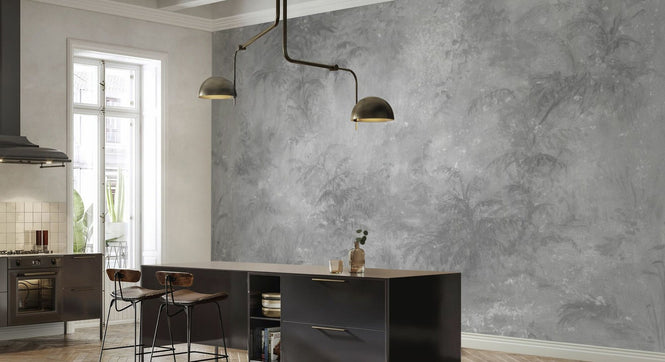 PHOTOWALL / Vivid Forest - Light Grey (e94677)