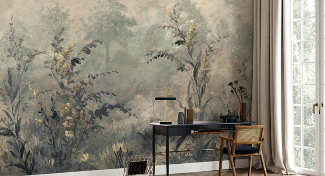 PHOTOWALL / Forest Lush Plants - Grey II (e94682)