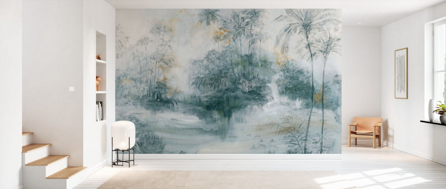 PHOTOWALL / Timeless Tropical Forest - Blue (e94687)