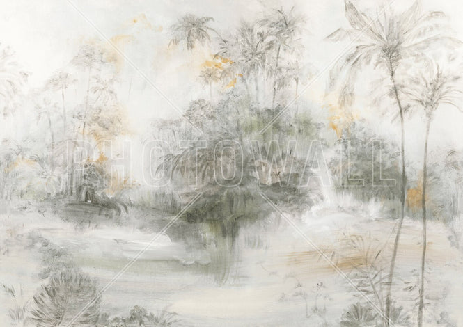 PHOTOWALL / Timeless Tropical Forest - Beige (e94691)