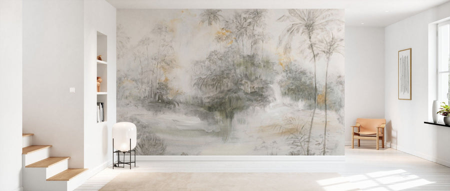 PHOTOWALL / Timeless Tropical Forest - Beige (e94691)