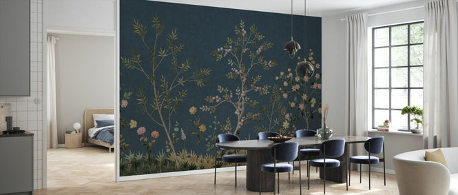 PHOTOWALL / Imperial Garden Plants - Blue (e94694)