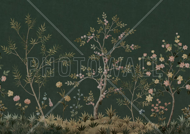 PHOTOWALL / Imperial Garden Plants - Green (e94696)