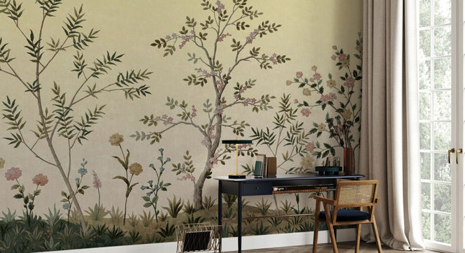 PHOTOWALL / Imperial Garden Plants - Beige (e94697)