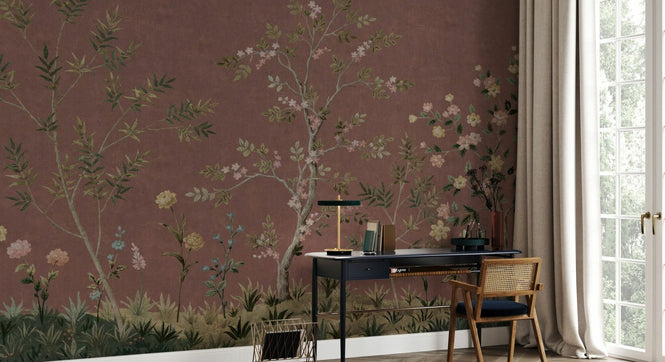 PHOTOWALL / Imperial Garden Plants - Brown (e94698)