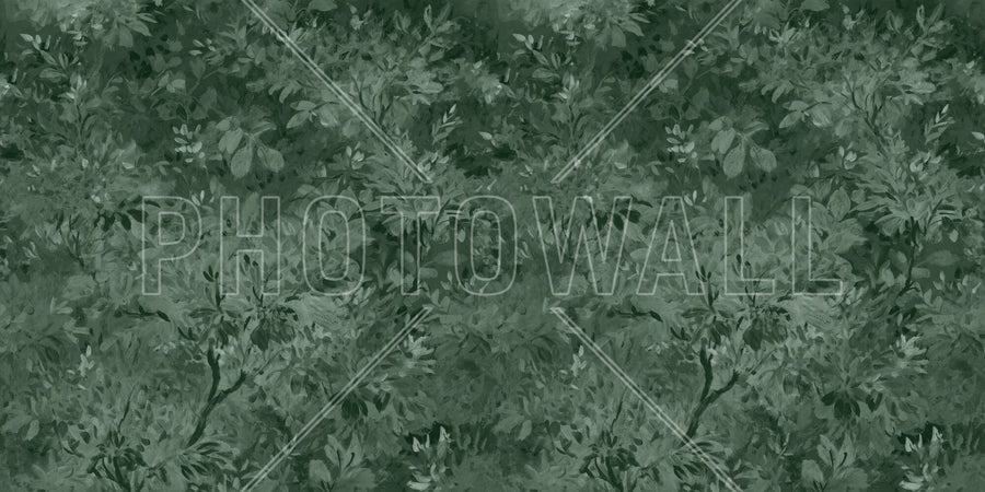 PHOTOWALL / Aesthetic Leaves Mural - Green (e94702)