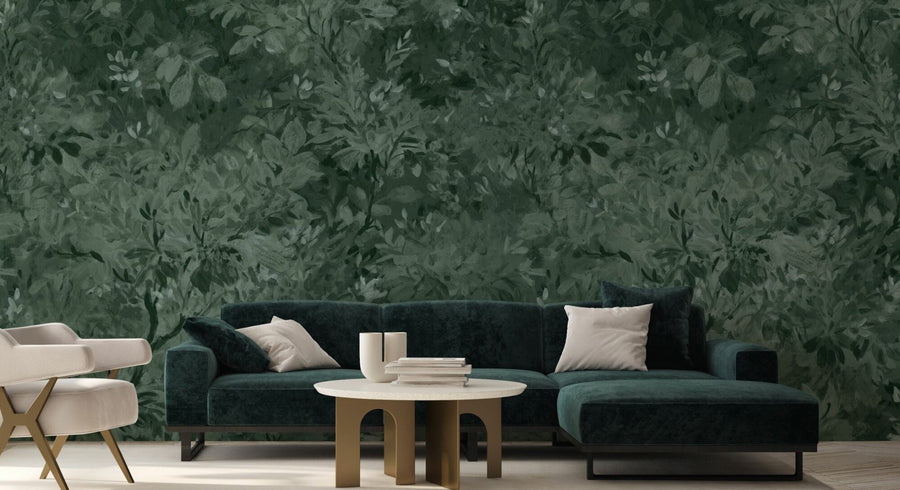 PHOTOWALL / Aesthetic Leaves Mural - Green (e94702)