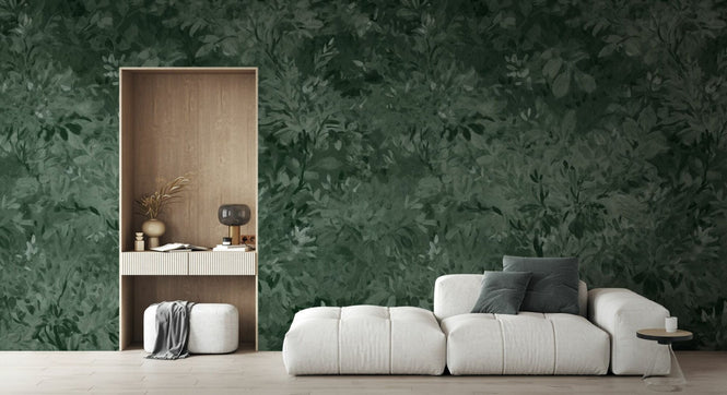 PHOTOWALL / Aesthetic Leaves Mural - Green (e94702)