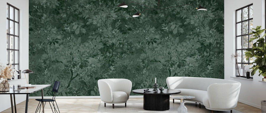 PHOTOWALL / Aesthetic Leaves Mural - Green (e94702)