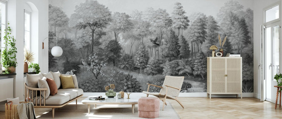 PHOTOWALL / Wildlife in Serene Forest - BW II (e94706)