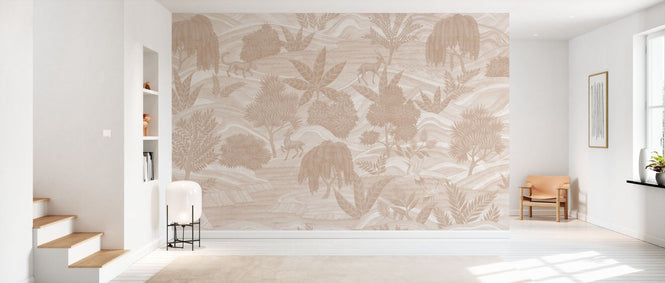PHOTOWALL / Jungle World Fresco - Beige (e94713)