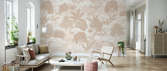 PHOTOWALL / Jungle World Fresco - Beige (e94713)
