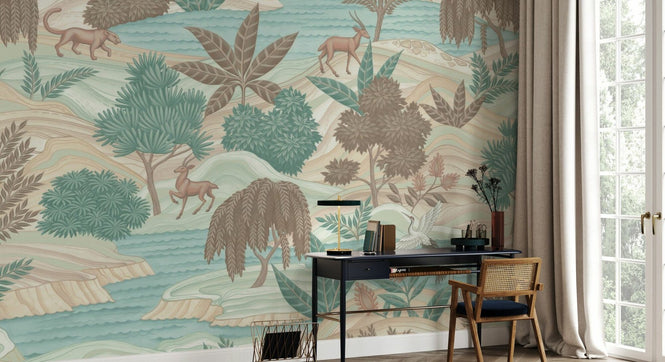 PHOTOWALL / Jungle World Fresco - Brown (e94716)