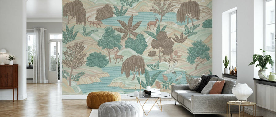 PHOTOWALL / Jungle World Fresco - Brown (e94716)