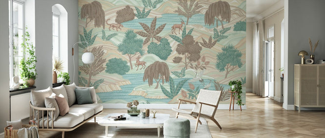 PHOTOWALL / Jungle World Fresco - Brown (e94716)