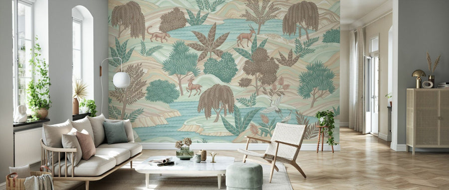 PHOTOWALL / Jungle World Fresco - Brown (e94716)